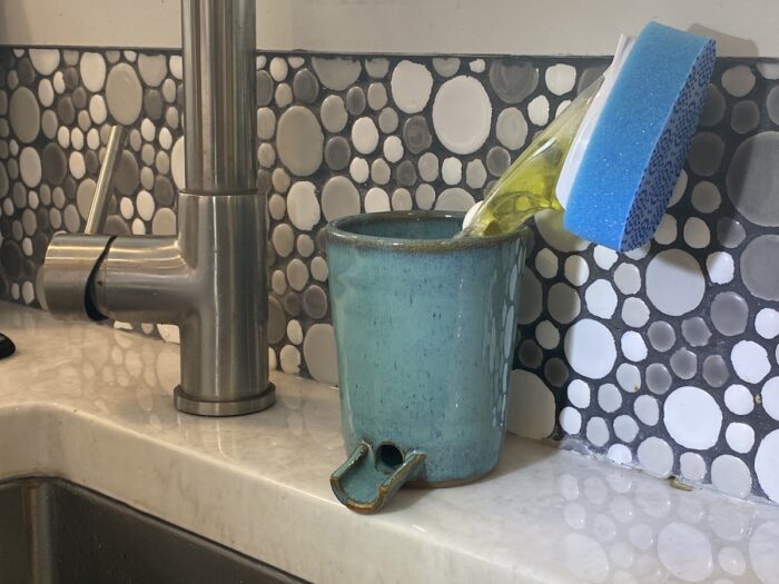Teal Kitchen Sponge Holder