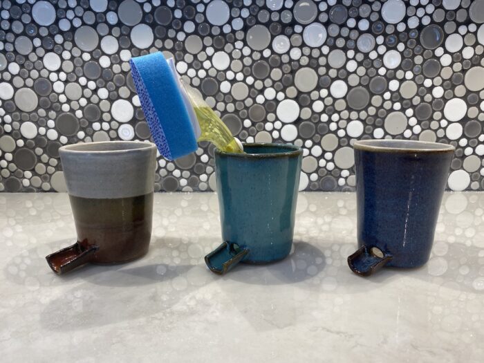 Bronze & White Kitchen Sponge Holder