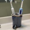 Navy Electric Toothbrush Holder