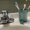 Teal Electric Toothbrush Holder