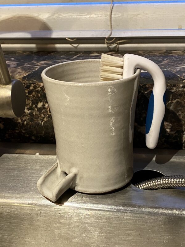 White Kitchen Sponge Holder