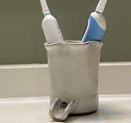 White Electric Toothbrush Holder