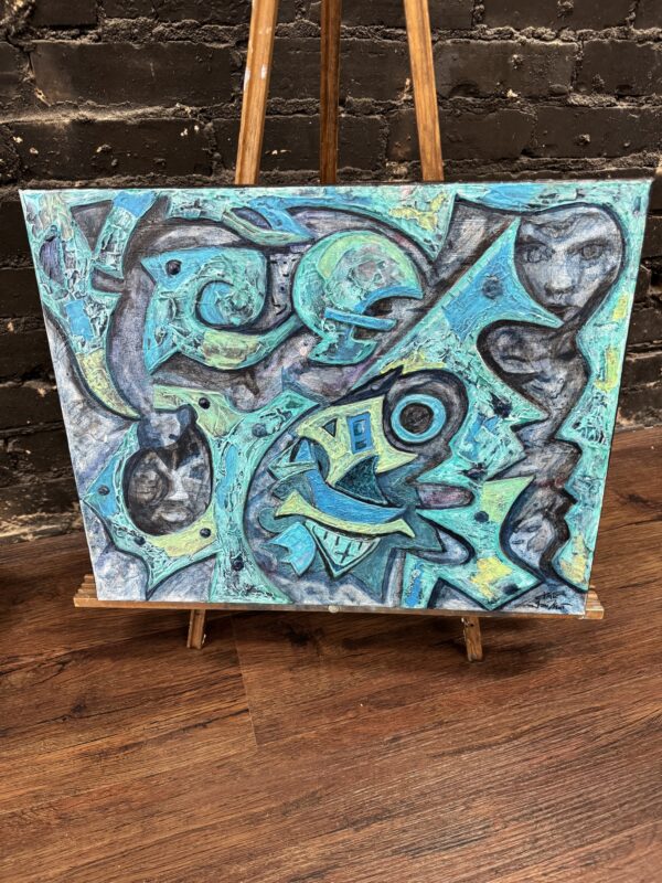 Face Scape Turquoise 2023